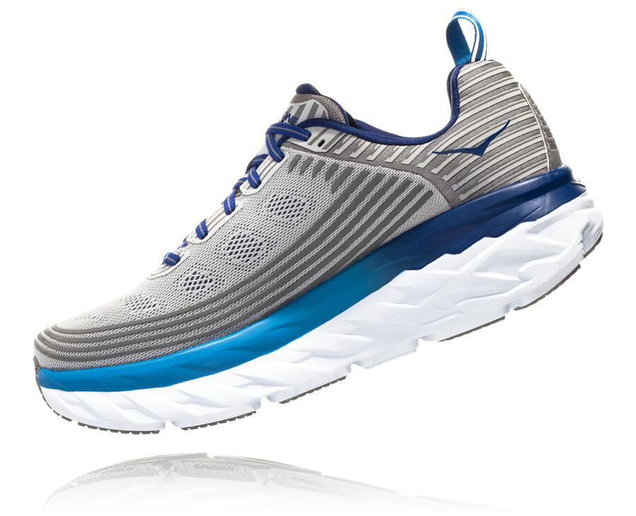 Hoka One One Bondi 6 Löparskor Herr - Grå - IBHME-8094